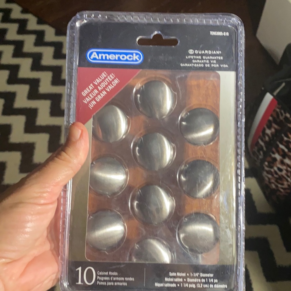 NWT amerock satin nickel knobs